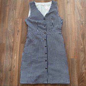 J. Crew factory gingham seersucker dress